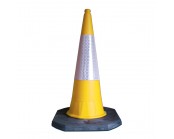 1m Road Cone Yellow